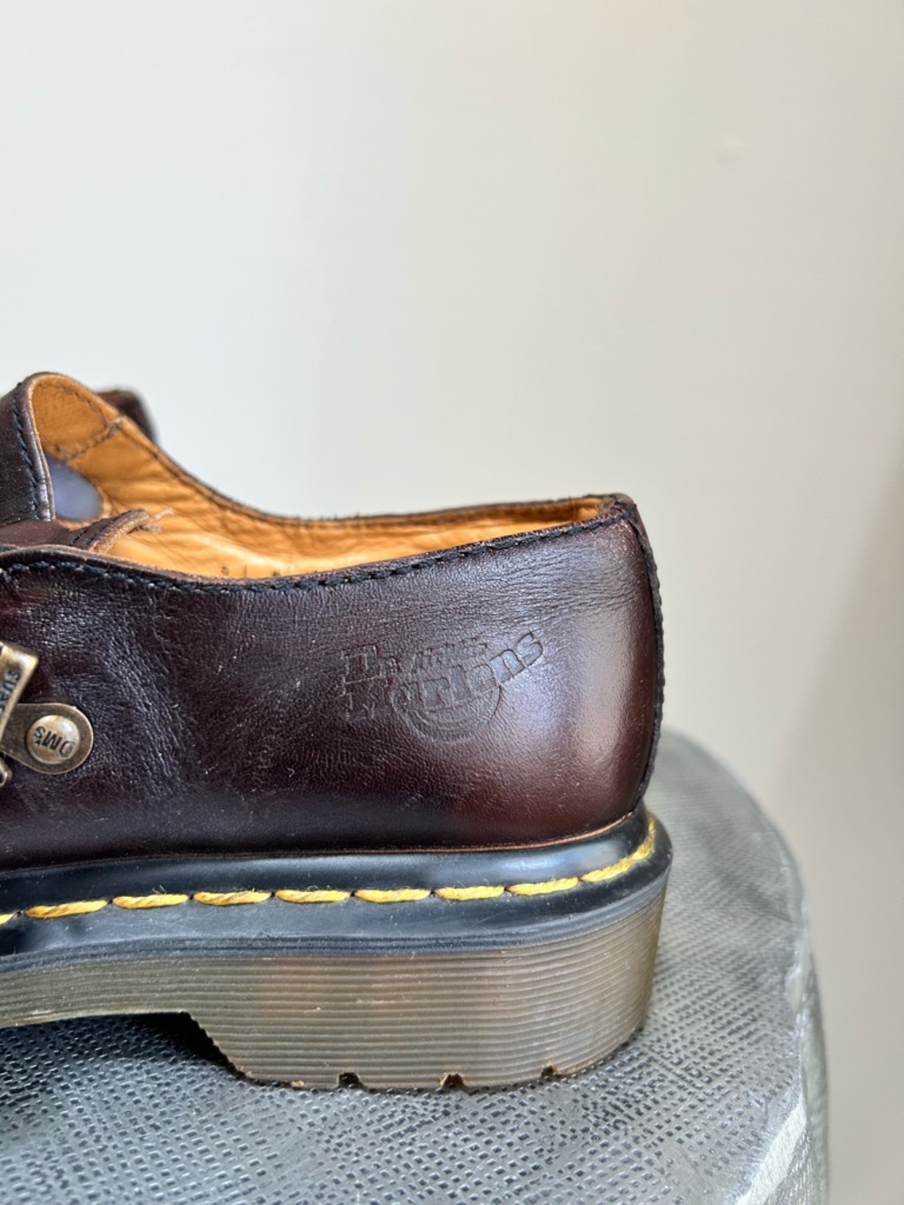 Dr. Martens ~ Chunky Leather Double Strap Mary Jane’s in size US 7 - Picture 13 of 16